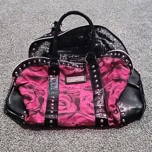Large Rose Pattern Betsey Johnson purse